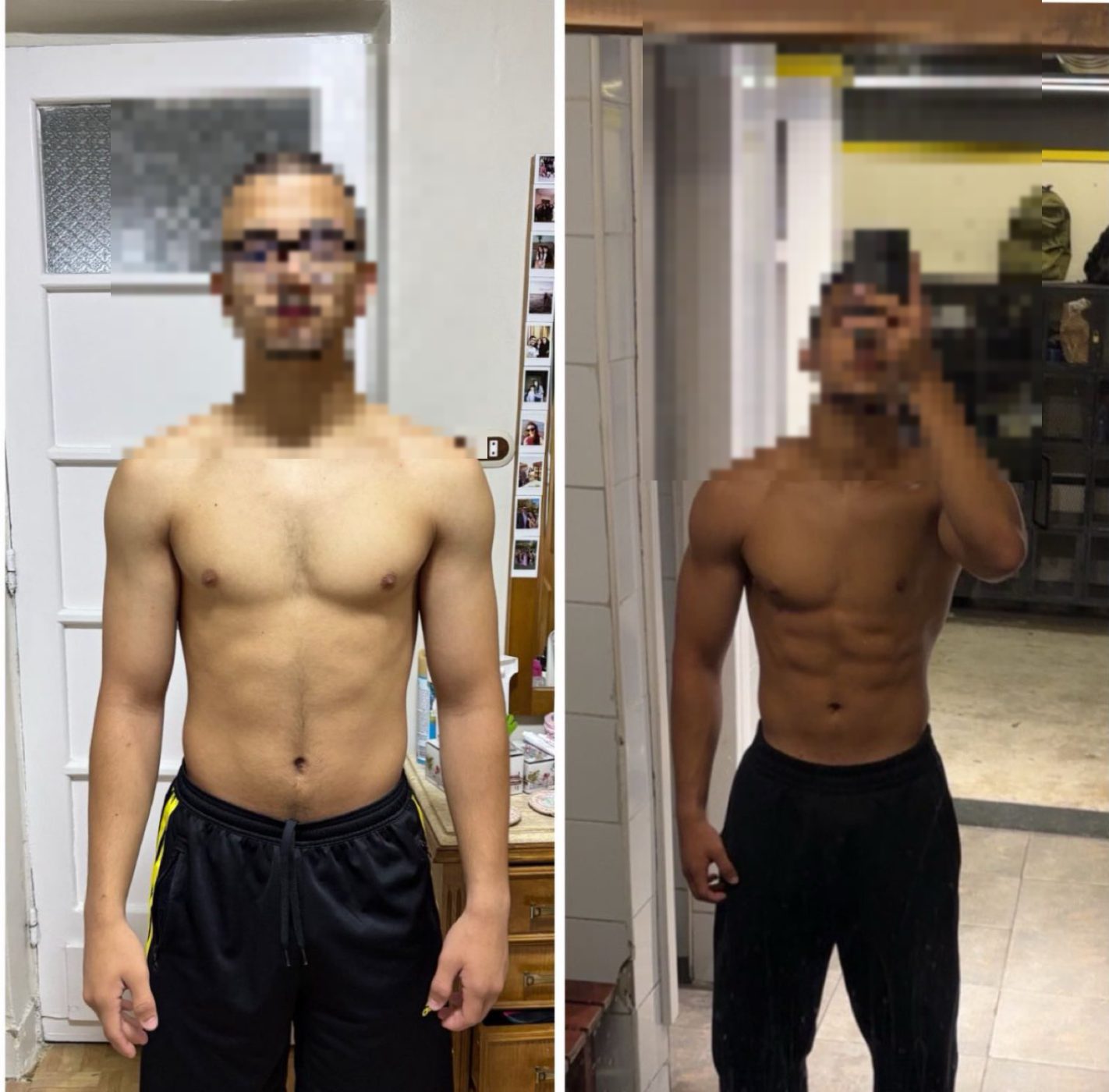 Client transformation before and after